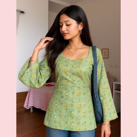 Olive dilvali - short kurti